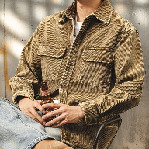 Corduroy Work Shirt Jacket P1832